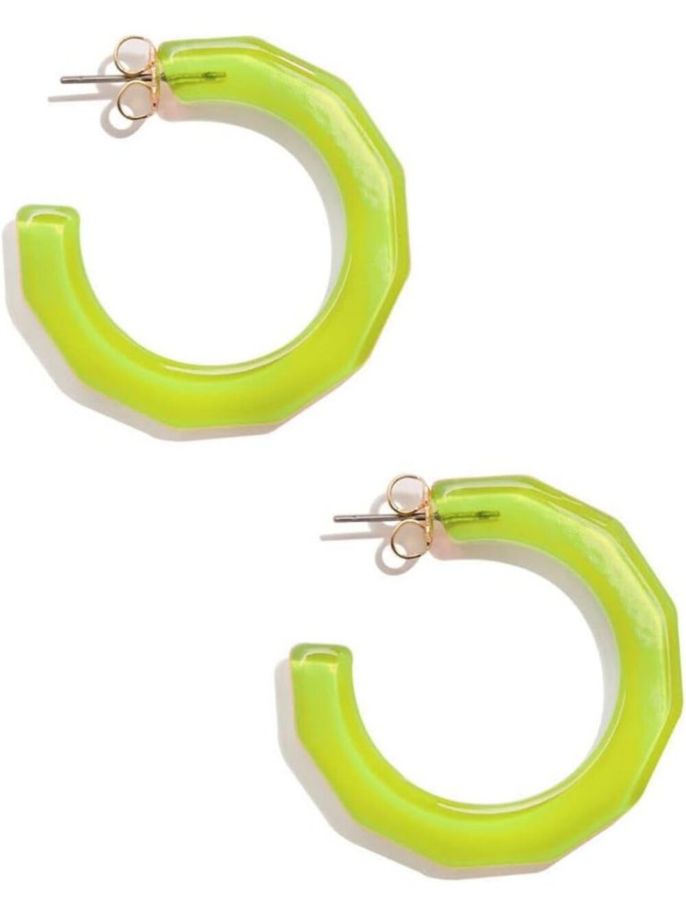 Vibrant Textured Flat Hoop Earrings for Women | Colorful Resin Acrylic Jewelry